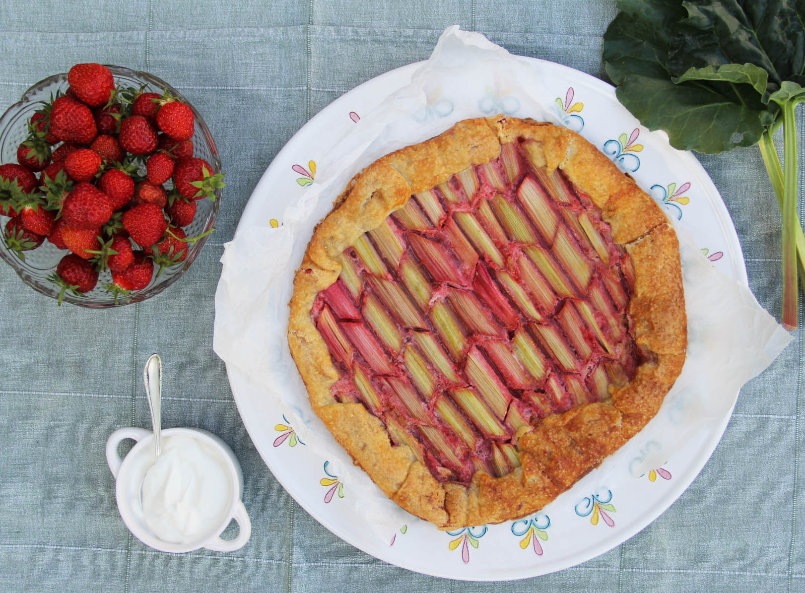 Rebarborová galette
